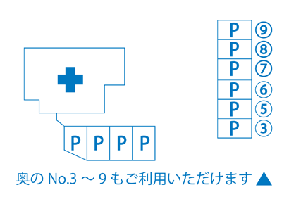 お車でご来院の方